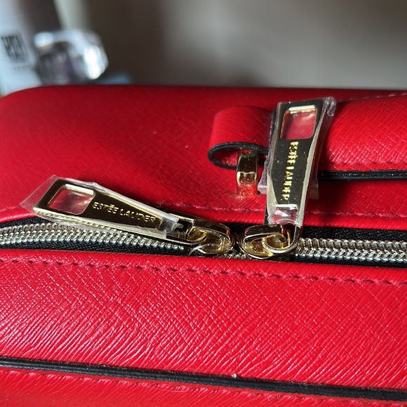 Estee Lauder Red Playing Cards Symbols Cosmetic Makeup Case Travel Bag - Picture 6 of 6